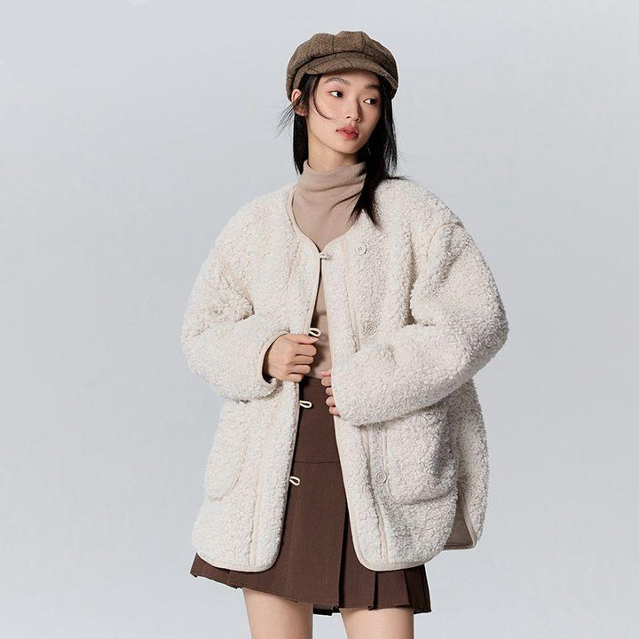 Women's Mid-Length Plush Jacket