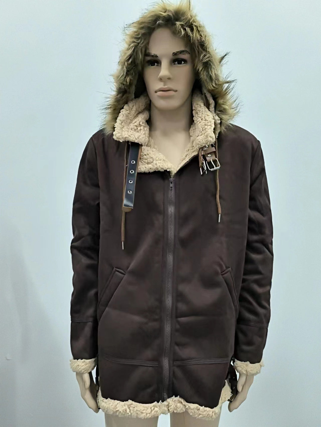 Fur Integrated Padded Jacket New Coat Men