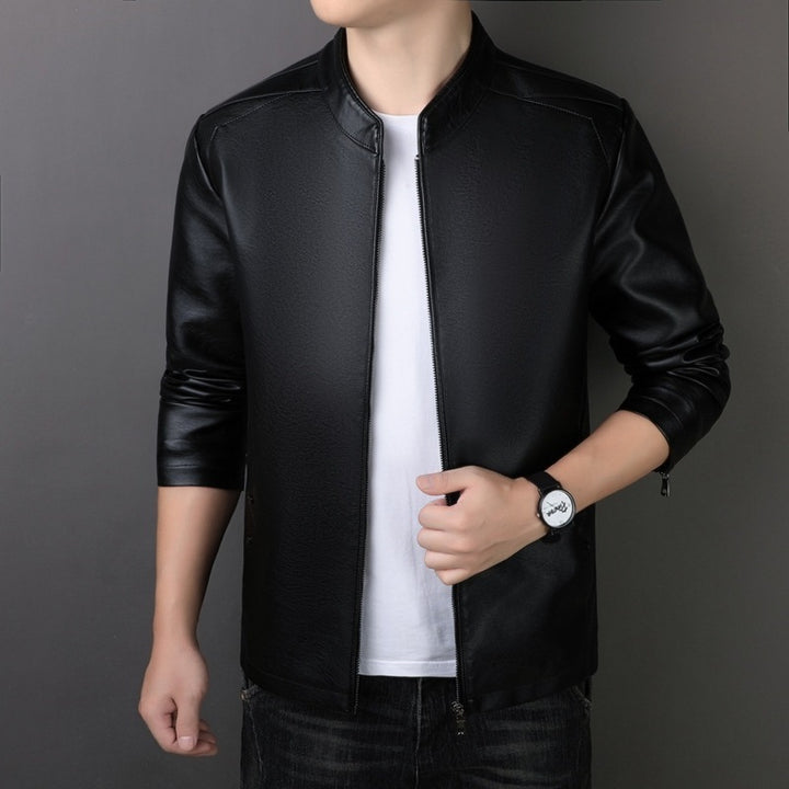 PU Leather Coat Men's Leather Jacket