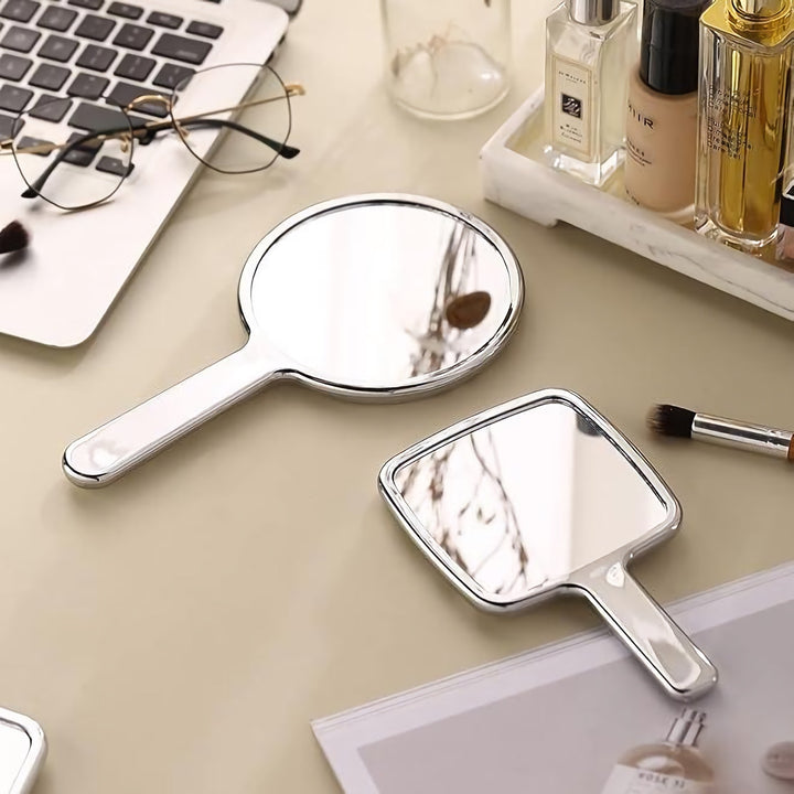 Portable Retro Style Handheld Makeup Mirror