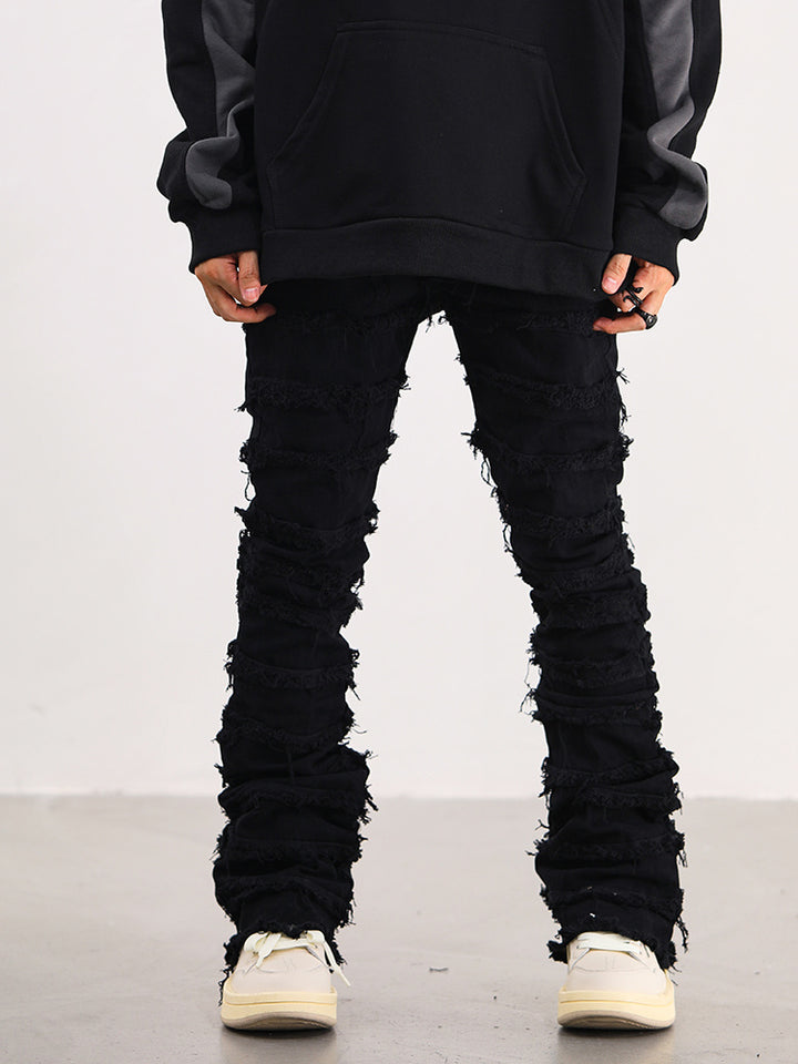 American Erosive Destruction Raw Edge High Street Jeans