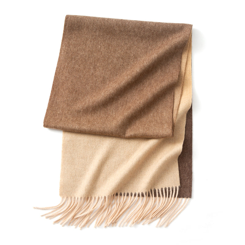 Luxurious Cashmere Scarf with Tassels - Versatile Wrap and Shawl