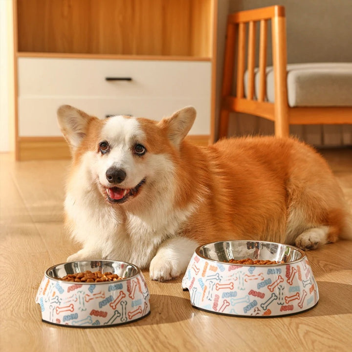 Stainless Steel Anti-Tip Pet Bowl