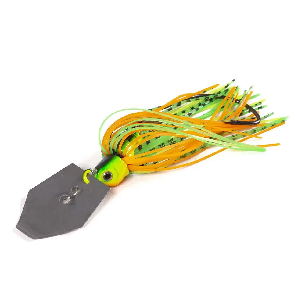 100mm 11g Metal Blade Fishing Lure with Rubber Skirt