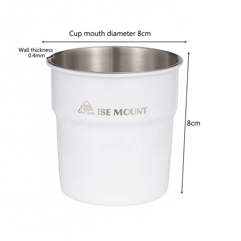 Portable 300ml Stainless Steel Camping Cup