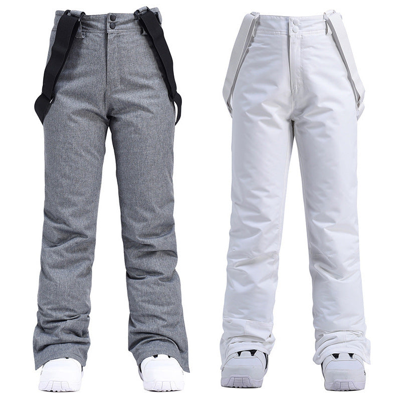 Ski Pants Men's Windproof Waterproof Detachable Elastic Waist Thick Thermal Cotton Pants Men