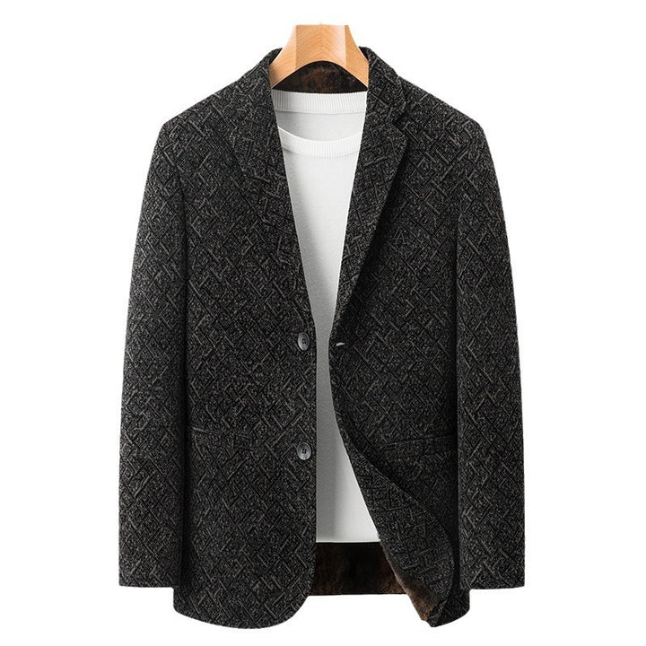 Chenille Casual Simple Suit Jacket For Men