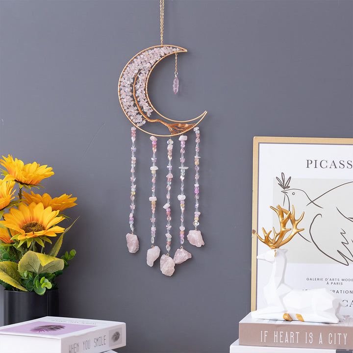 Natural Agate Crystal Crushed Stone Dream Catcher