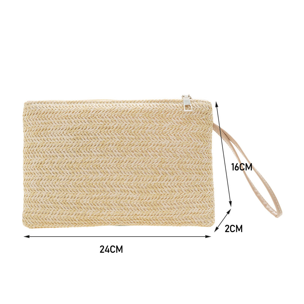 Fashion Bohemian Woven Clutch Wristlet Bag