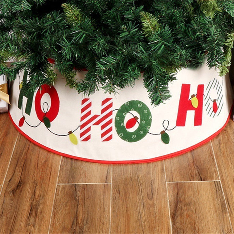 Creative Letters Christmas-tree Skirt Home Decorations