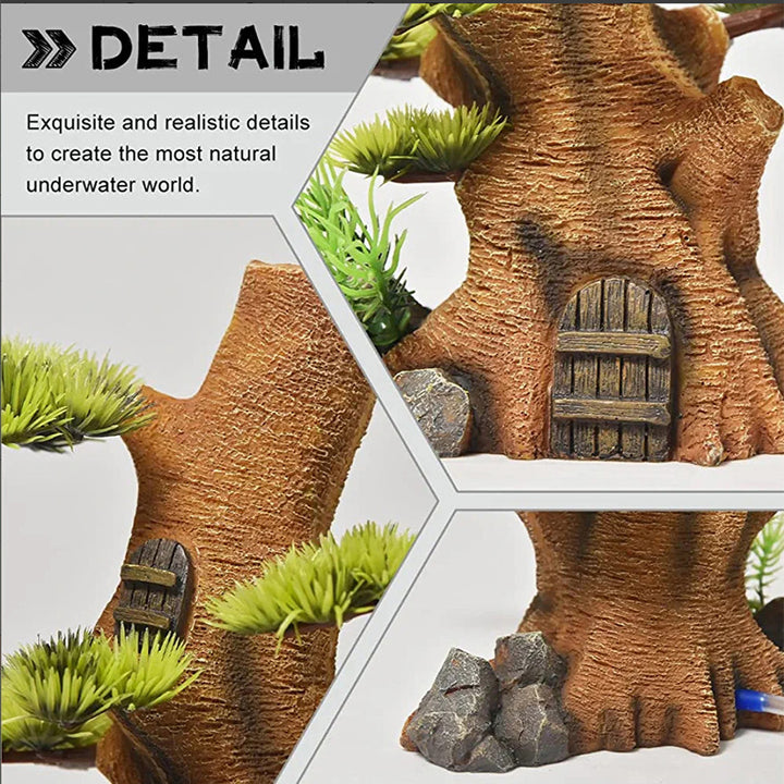 Realistic Tree Trunk Aquarium Ornament