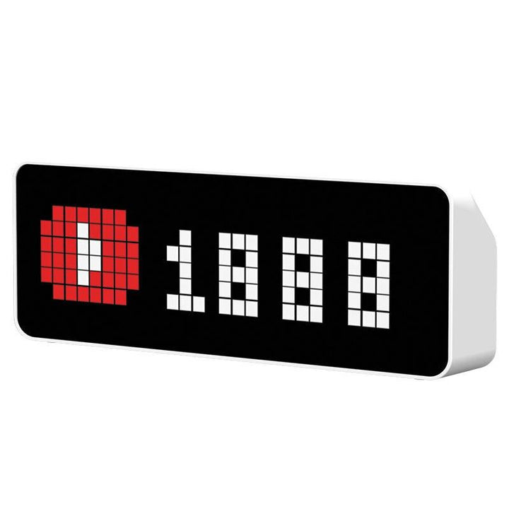 Smart Pixel Clock with YouTube Follower Tracker and Message Display