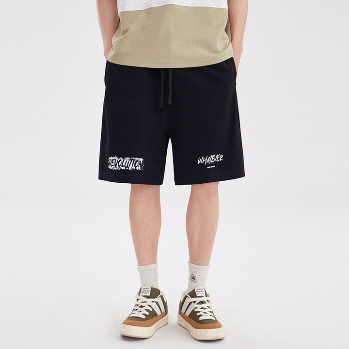 Men's Loose Casual Straight-leg Middle Pants