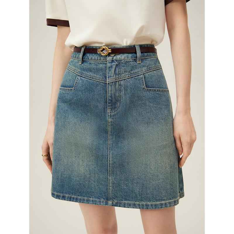 FSLE Academy Style Denim Skirt