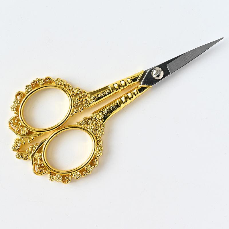 Retro Rose Golden Nail Scissors