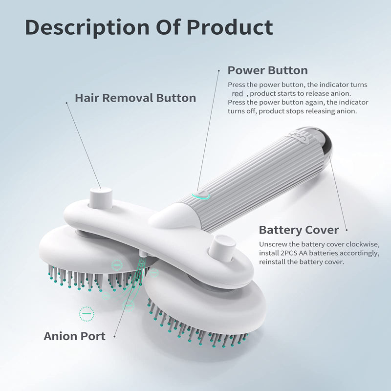 Dual Head Electric Pet Brush