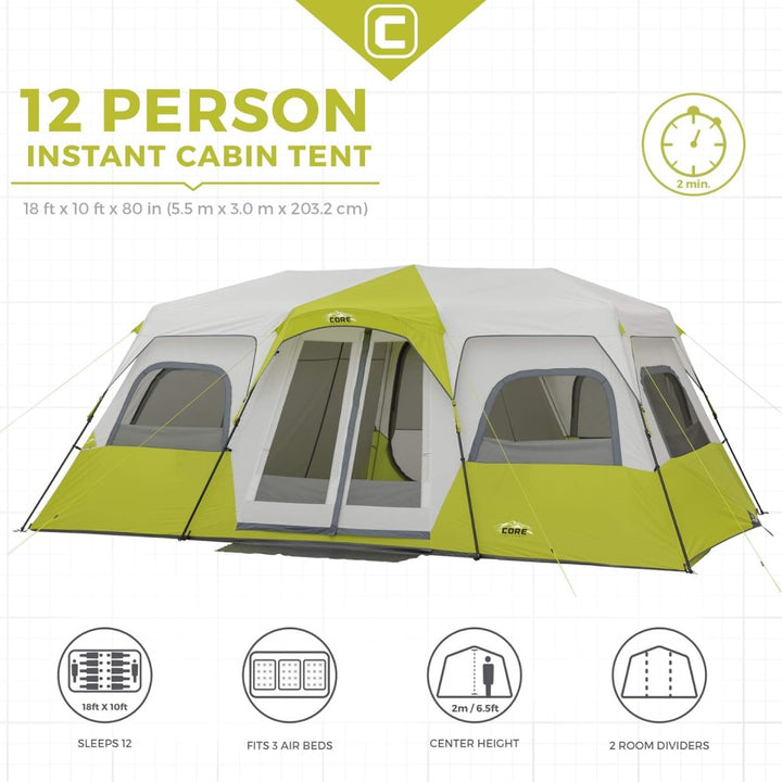 12 Person Instant Cabin Tent