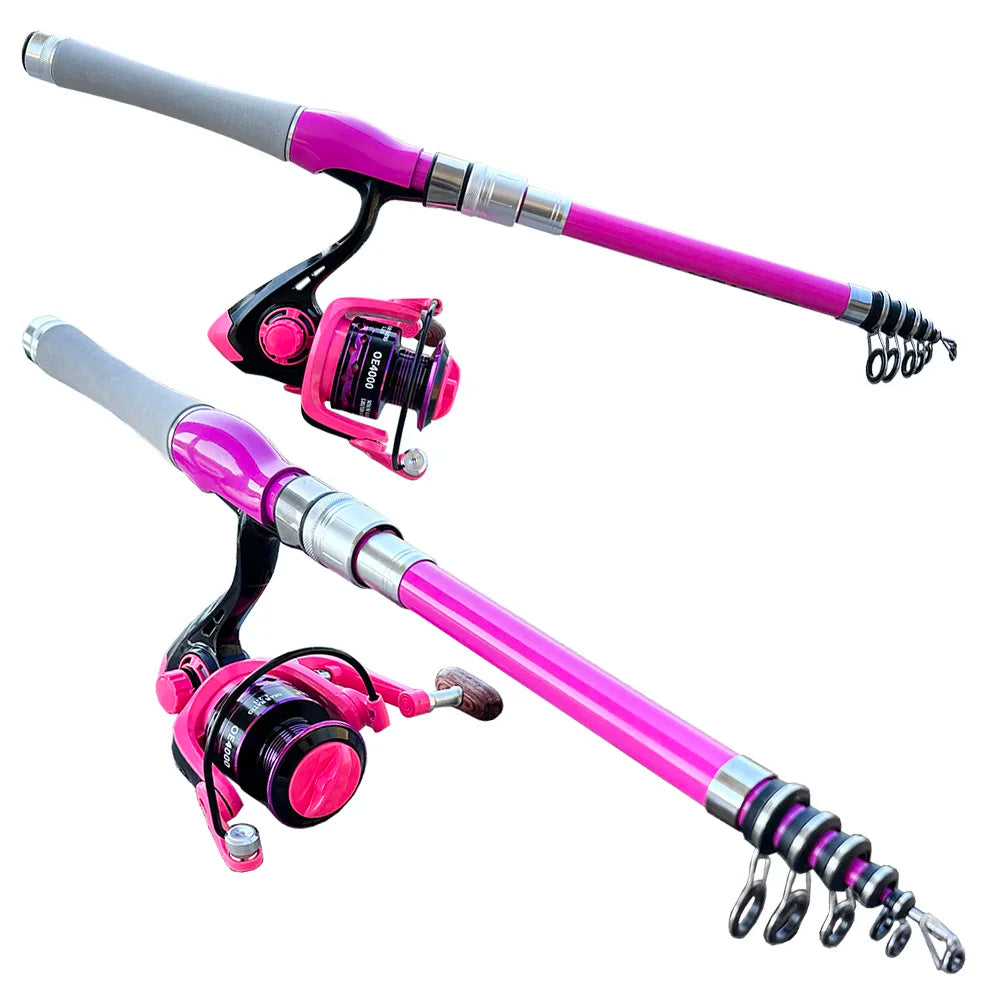 Telescopic Fishing Rod and Reel Combo