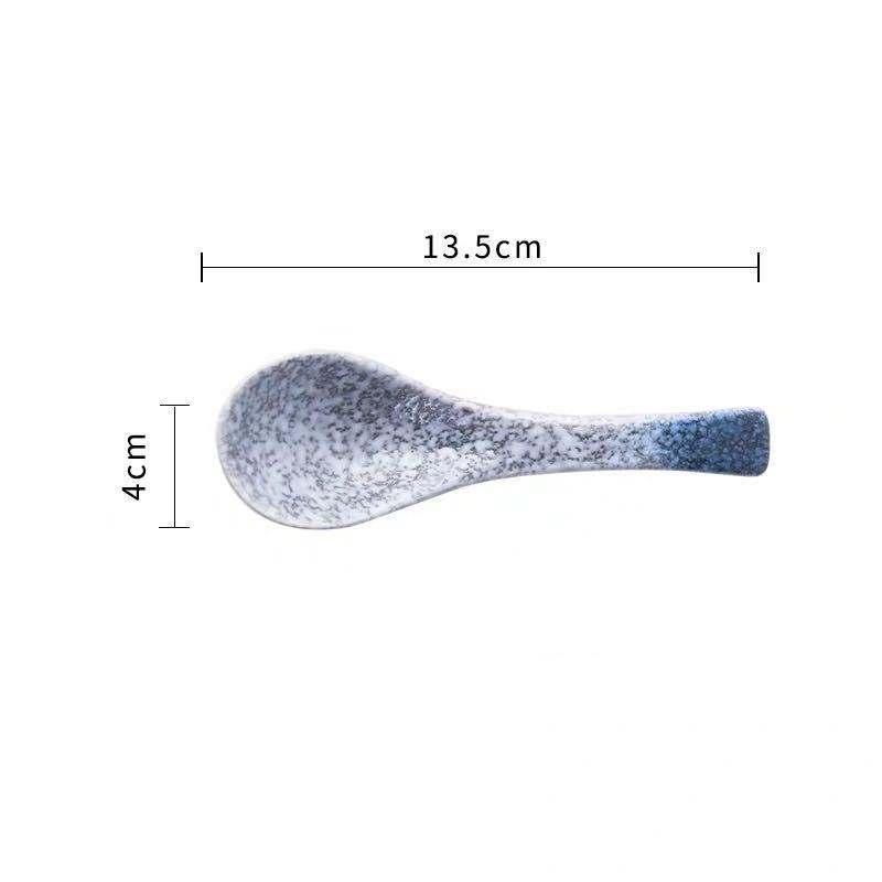 Japanese Ceramic Soup Spoon