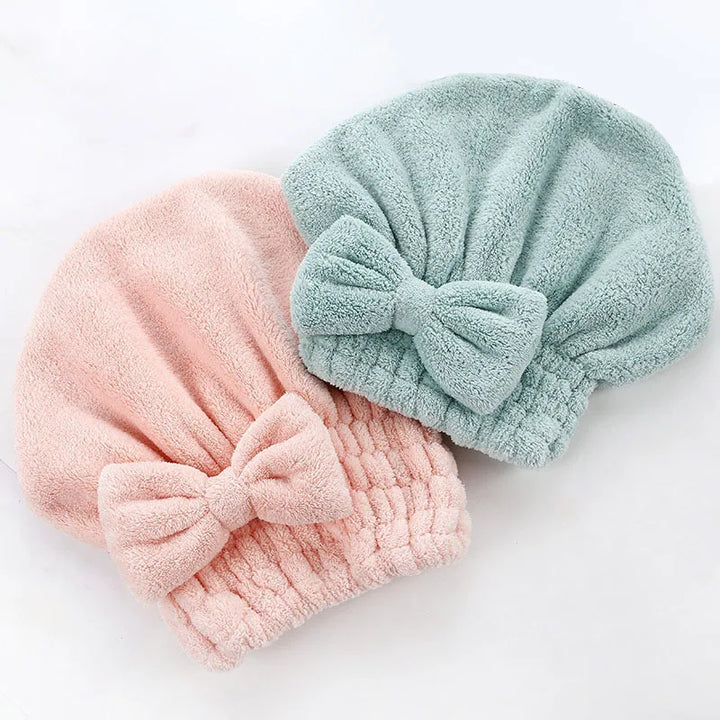 Bamboo Hair Towel Wrap - Microfiber Hair Drying Turban