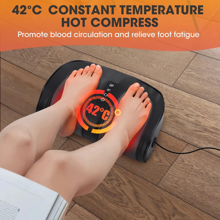 Electric Foot and Calf Massager with Shiatsu Kneading and 42℃ Hot Compress