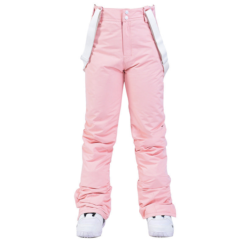 Ski Pants Men's Windproof Waterproof Detachable Elastic Waist Thick Thermal Cotton Pants Men