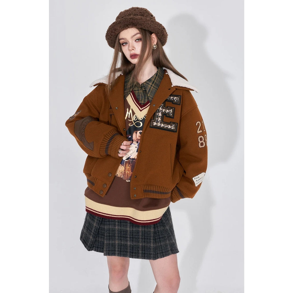 Graphic Kawaii Korean Fashion Spliced Hoodies for Women