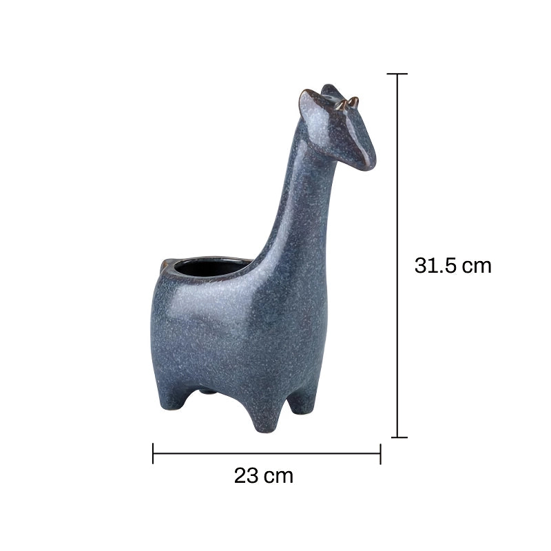 Giraffe Ceramic Flower Pot