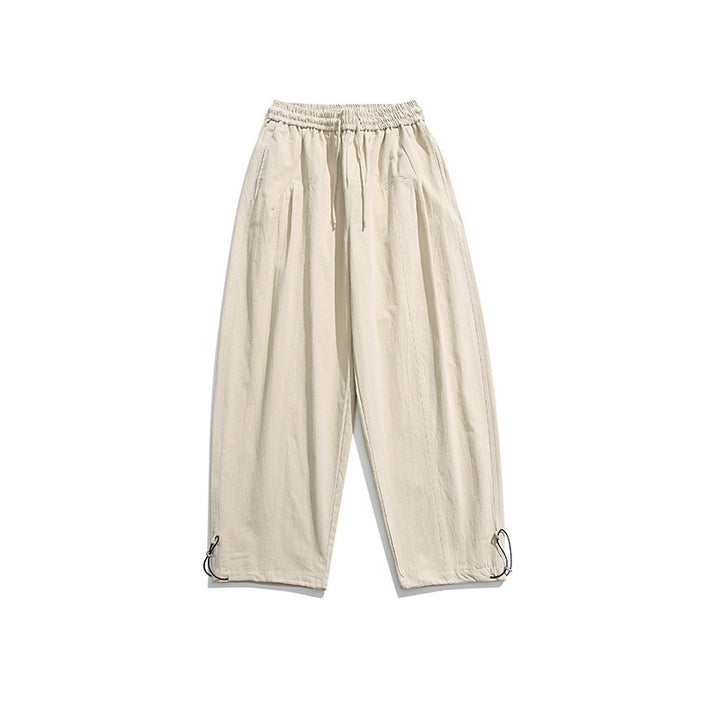 Solid Color BASIC Casual Pants Japanese-style Retro