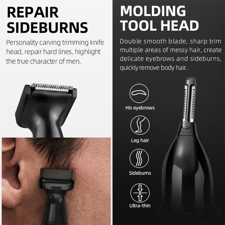 Electric Nose Hair Trimmer with Low Noise and High Torque Motor