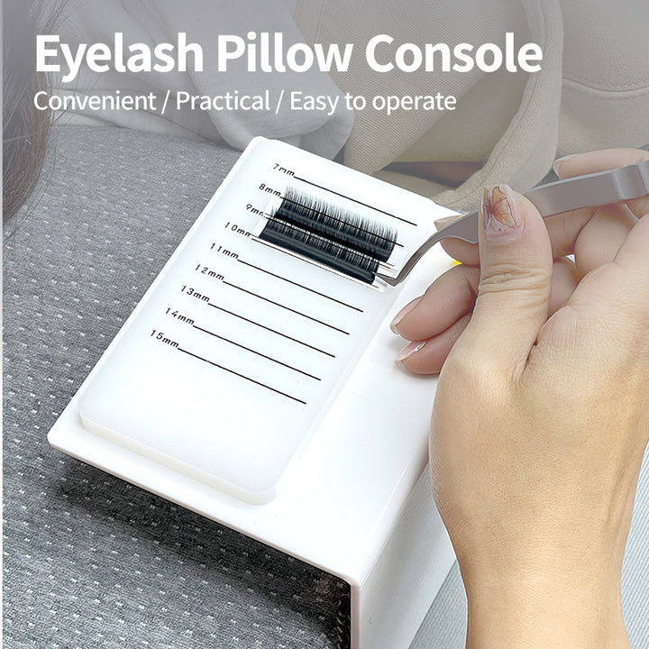 Portable Eyelash Extension Pillow and Glue Holder Tray