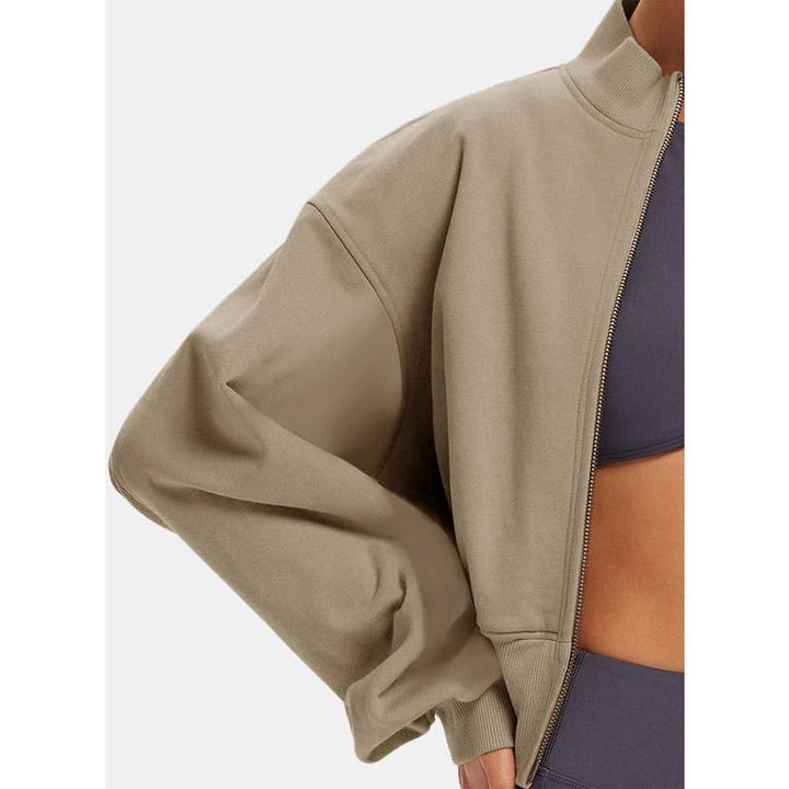 Women's Cotton Long Sleeve Zip Hoodie