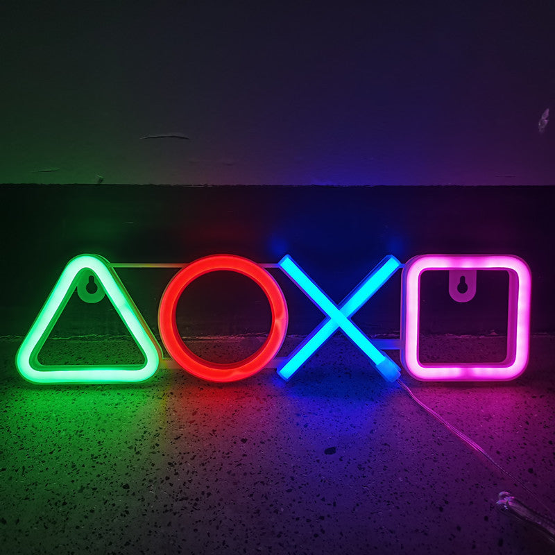 LED Game Machine Symbol Neon Light Modeling Light Color Light