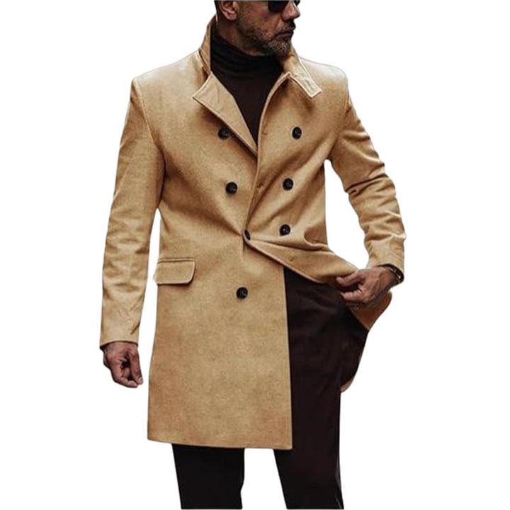 European And American New Plus Size Woolen Coat Men