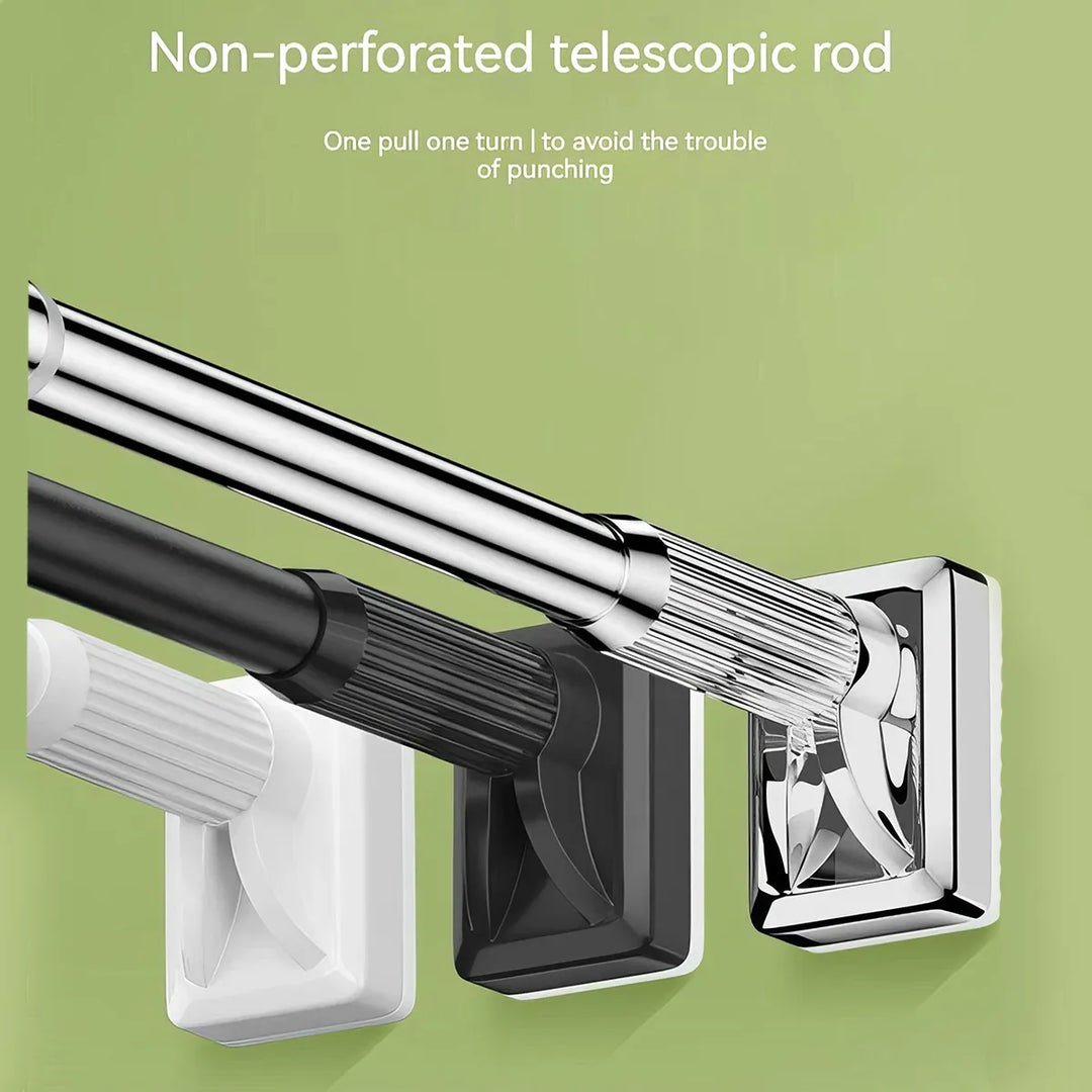Adjustable Stainless Steel Shower Curtain Rod Holder