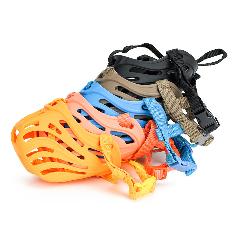 Adjustable Breathable Silicone Dog Muzzle