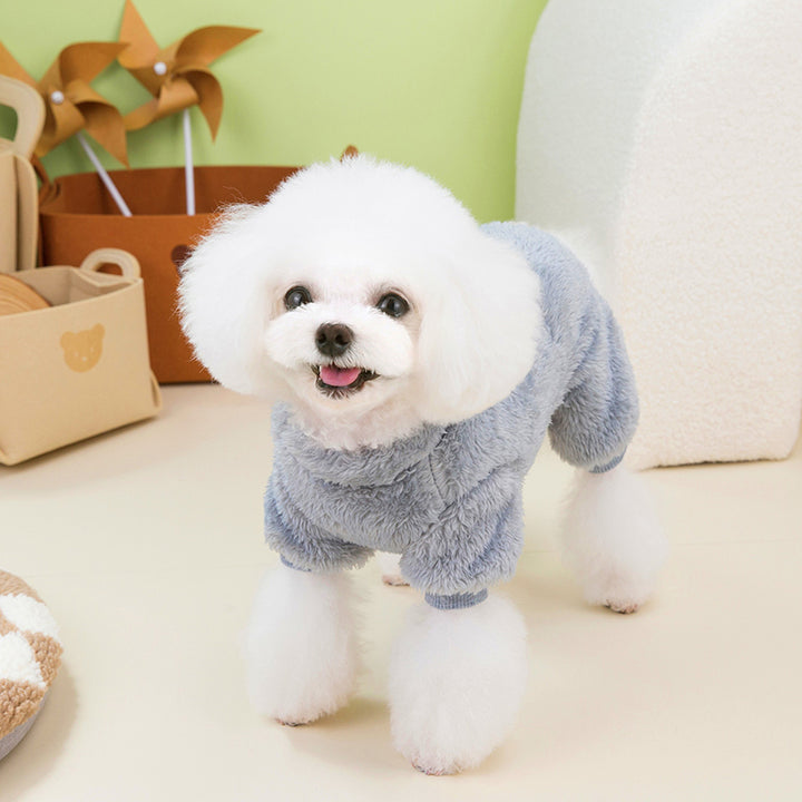 Cozy Fleece Pet Jumpsuit for Small Dogs & Cats