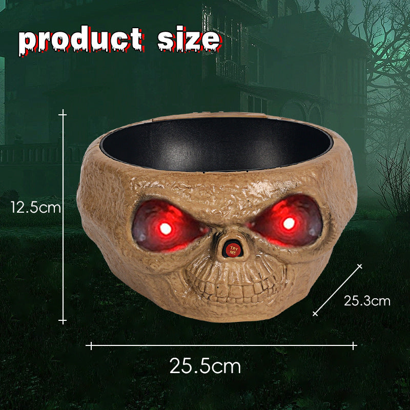 Halloween Electric Luminous Sound Ghost Pumpkin Fruit Plate