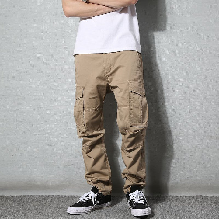 Japanese-style Retro Slim-fitting Small Straight Pants