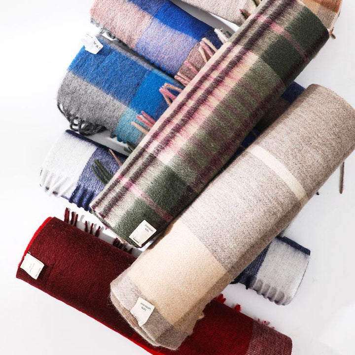 Classic Plaid Cashmere Scarf - Unisex Muffler