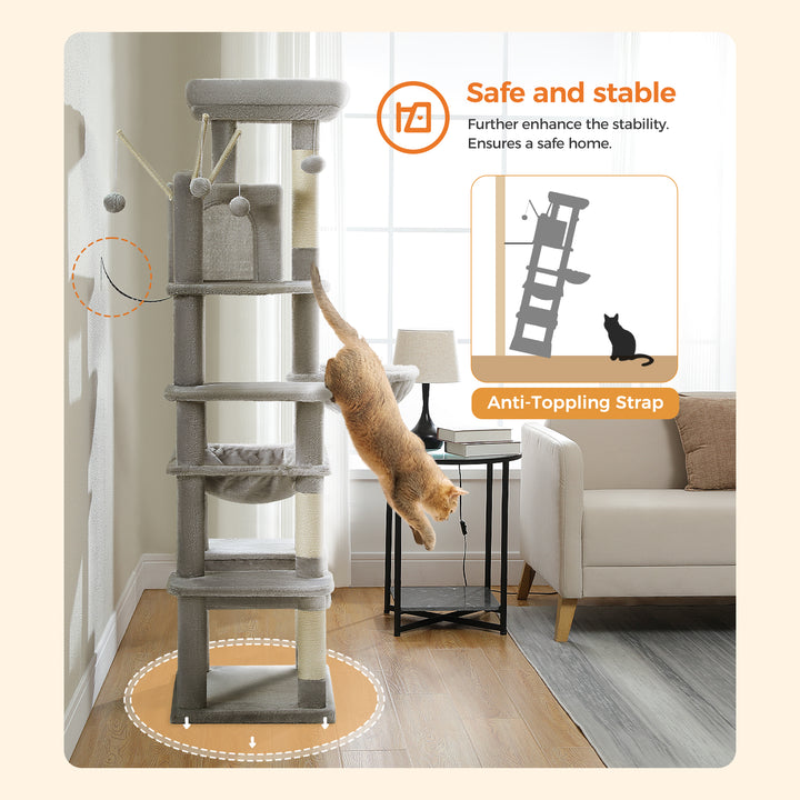 Tall 7-Level Cat Tree Tower