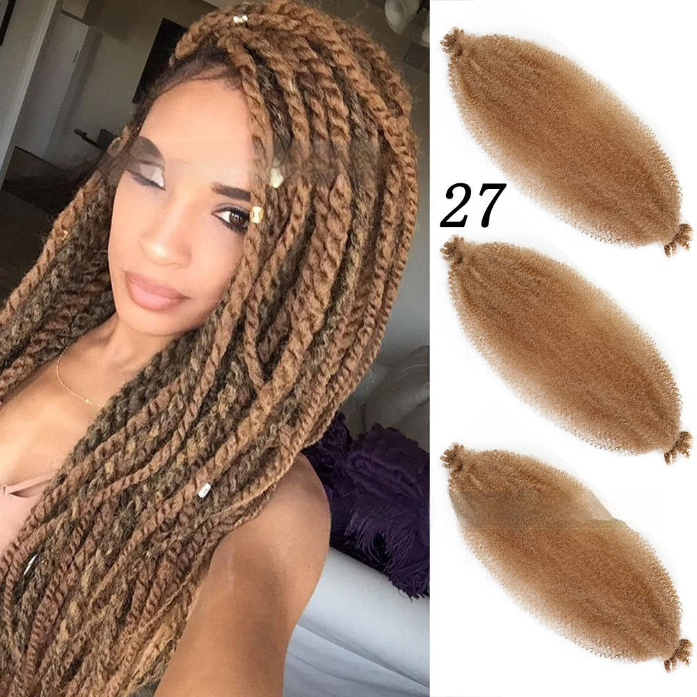 Wig Crochet Hair Springy Afro Twist Hair Chemical Fiber Wig Dreadlocks