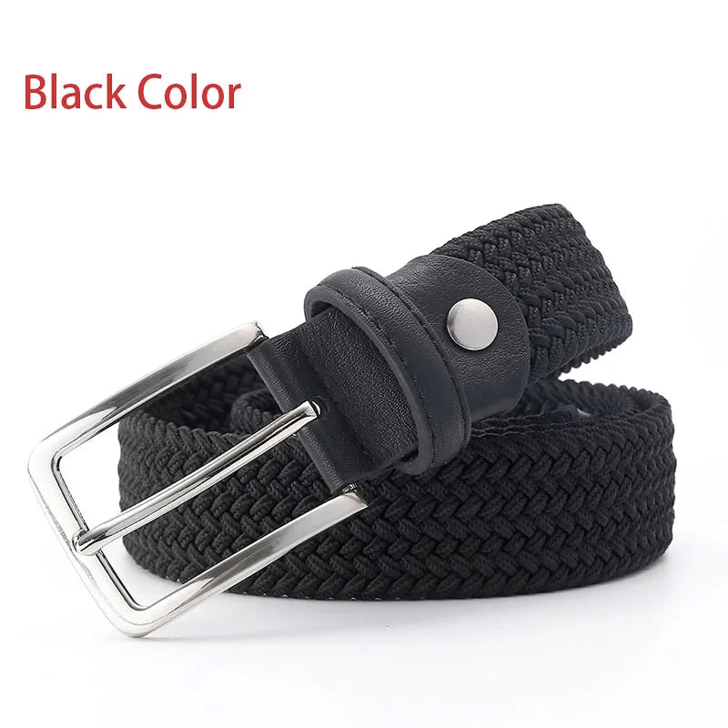 Men's Elastic Braided Stretch Belt