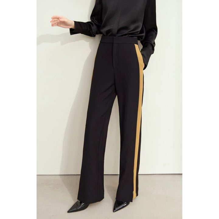 Autumn Contrast Stitching Blazer Pants for Women