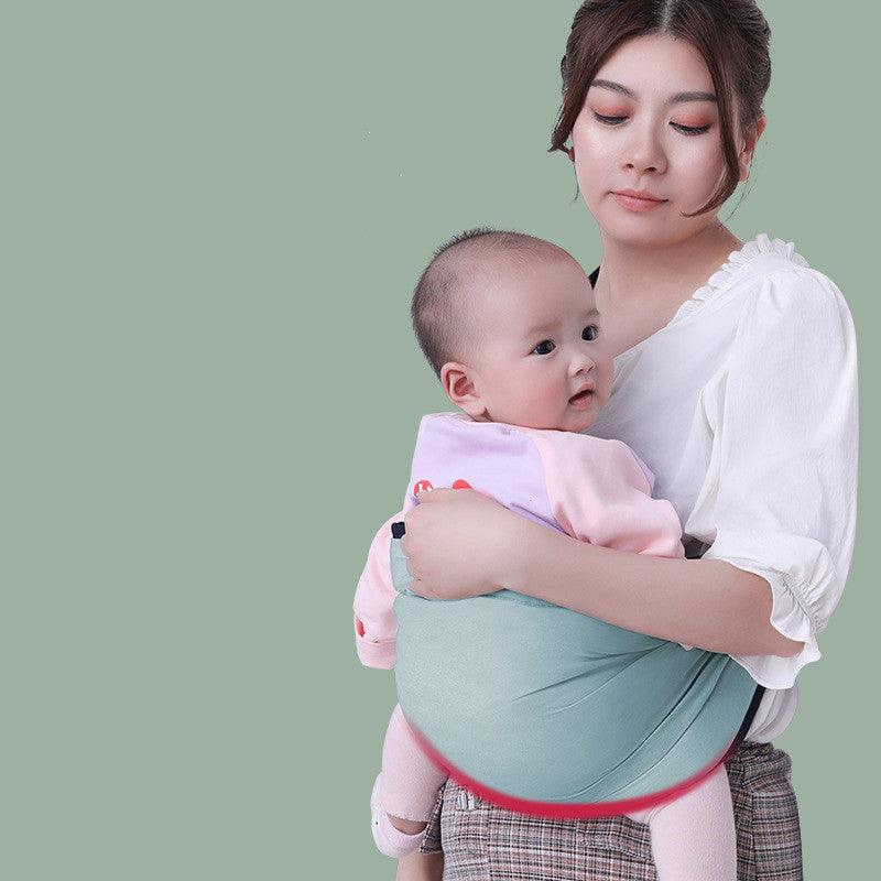 One-handed Newborn Baby Carrier Cotton Wrap Sling Carrier Newborn Safety Ring Kerchief Comfortable Infant Bag - Trendha