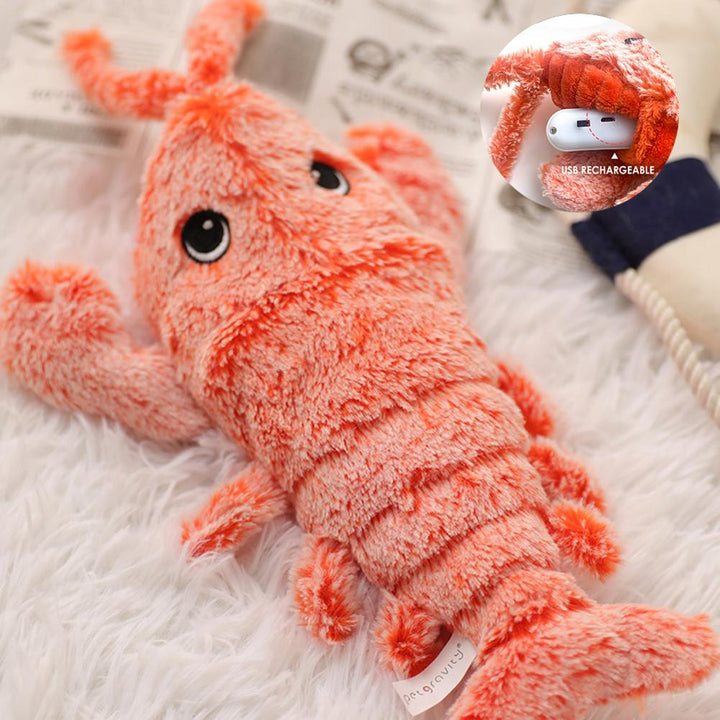 Interactive Plush Flopping Lobster Toy