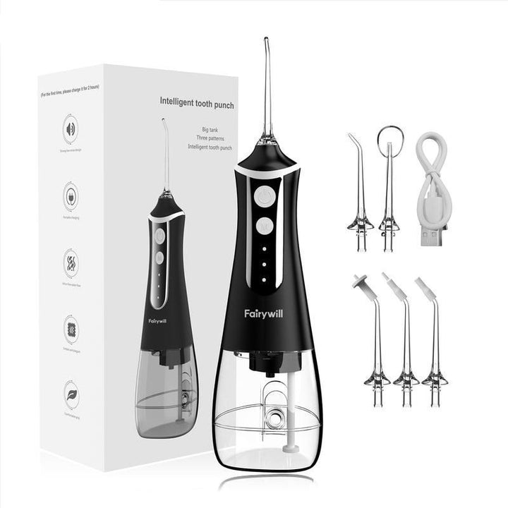 Portable Water Flosser with 5 Nozzles