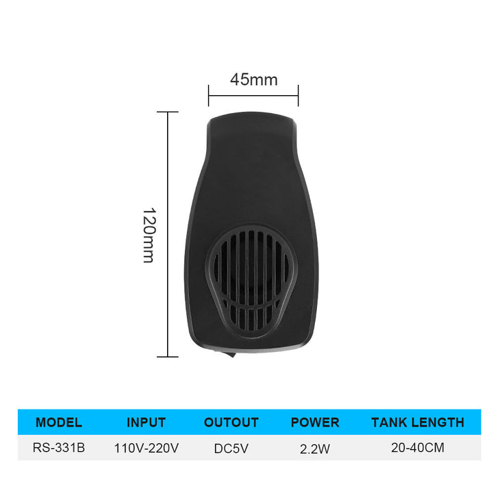 Aquarium Cooling Fan with Two-Speed Wind Control