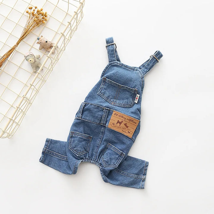 Denim Dog Jumpsuit