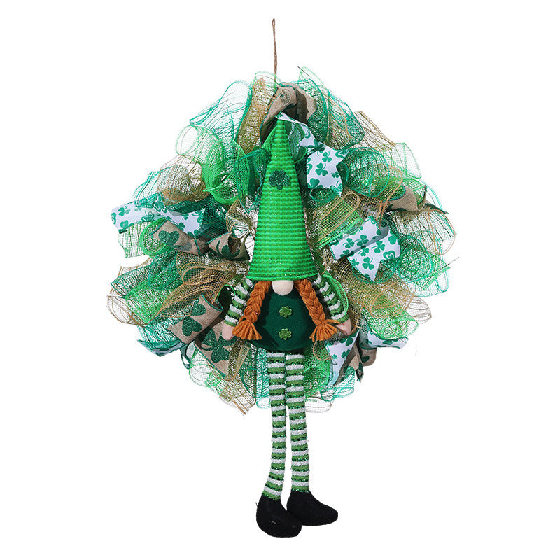 St Patrick Doll Garland Home Decoration Irish Festival Courtyard Decoration Door Hanging